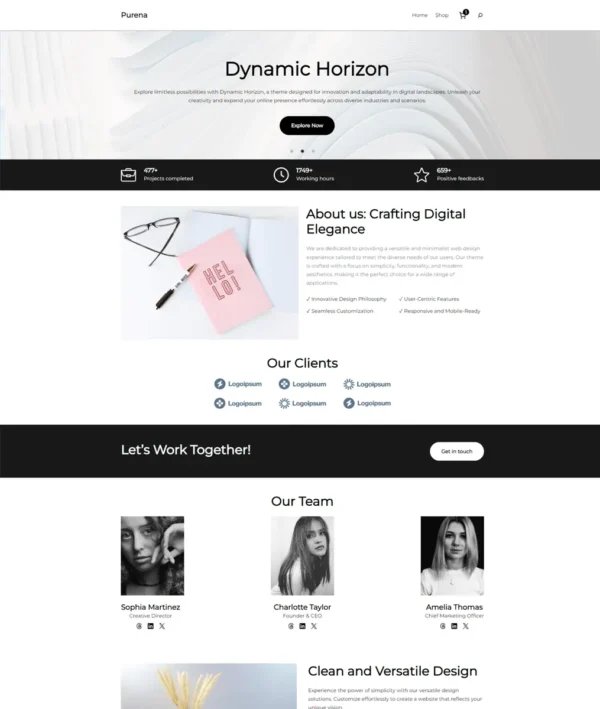 Purena Wordpress Theme