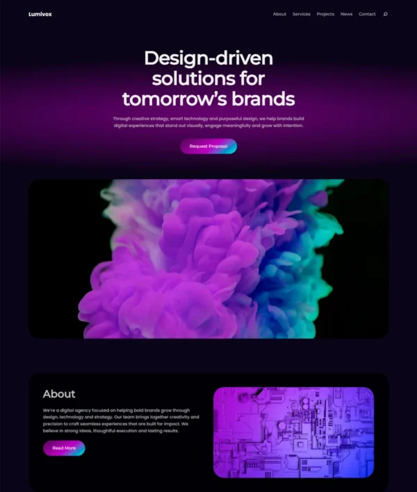 Lumivox WordPress Theme