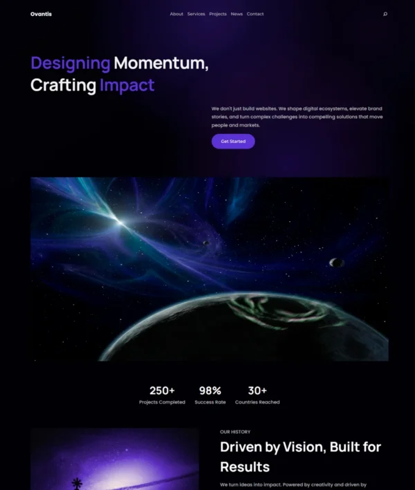 Ovantis Wordpress Theme
