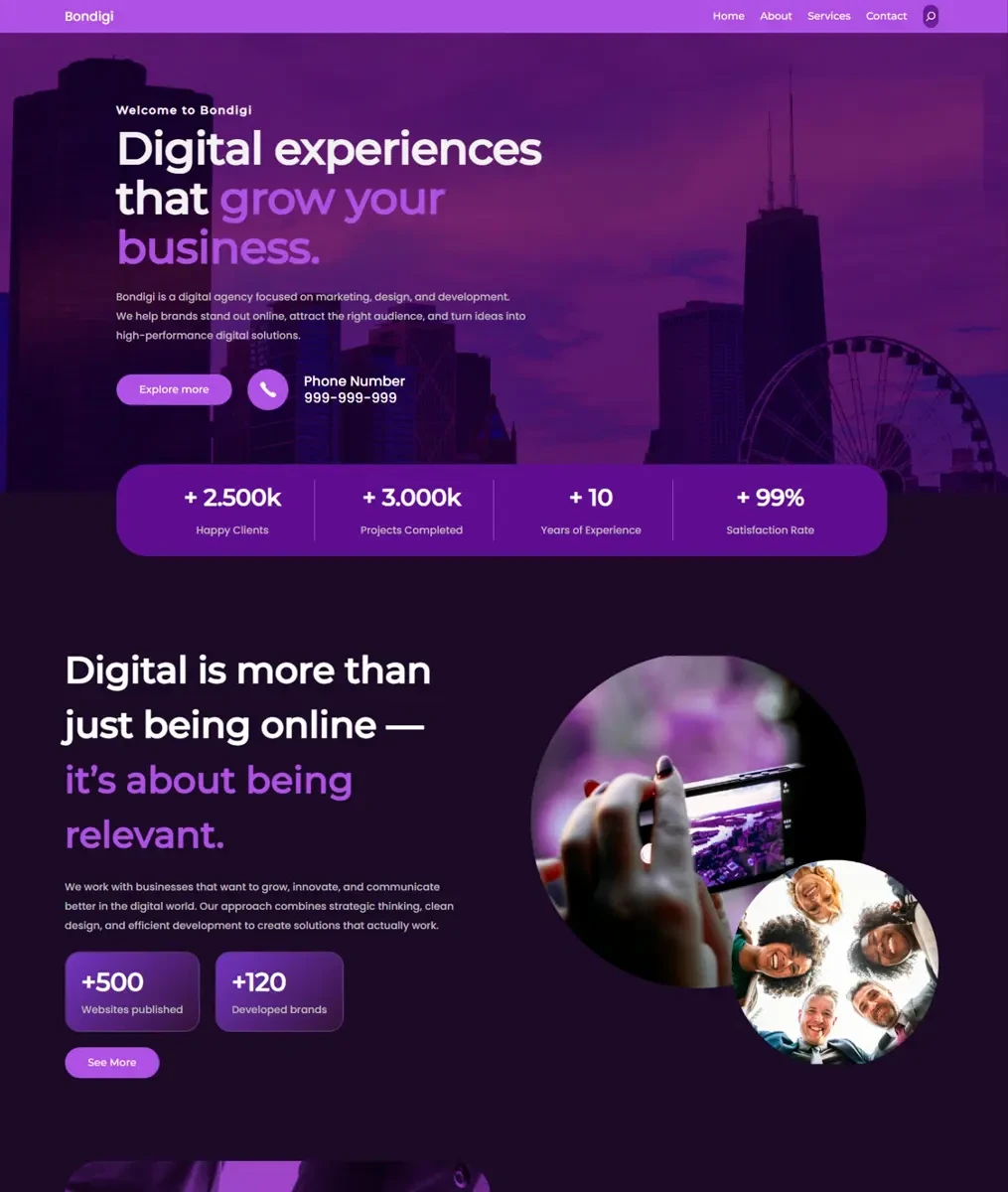 Bondigi WordPress Theme